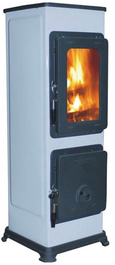 BOZEN AT krb SMALTOVANÁ BÍLÁ KAMNA SE ŠAMOTOVOU VYZDÍVKOU